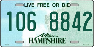 NH license plate 1068842