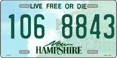 NH license plate 1068843