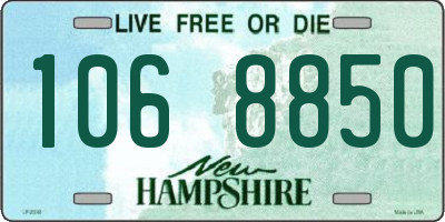 NH license plate 1068850