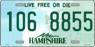 NH license plate 1068855