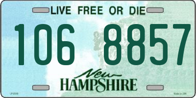 NH license plate 1068857
