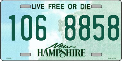 NH license plate 1068858