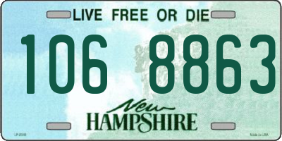 NH license plate 1068863
