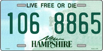 NH license plate 1068865