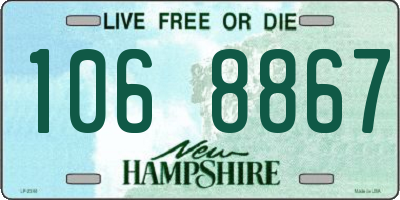 NH license plate 1068867