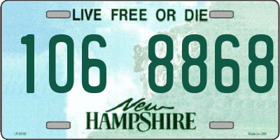 NH license plate 1068868