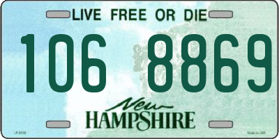 NH license plate 1068869
