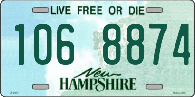 NH license plate 1068874