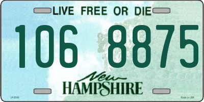 NH license plate 1068875