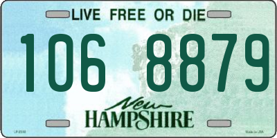 NH license plate 1068879