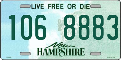 NH license plate 1068883