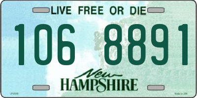 NH license plate 1068891