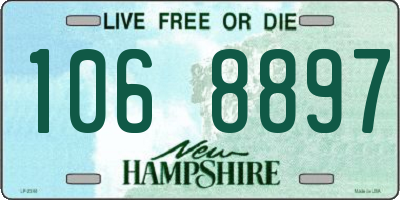 NH license plate 1068897