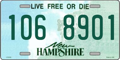 NH license plate 1068901