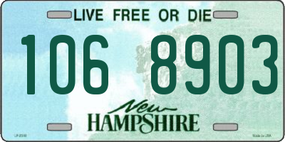 NH license plate 1068903