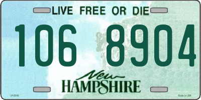 NH license plate 1068904