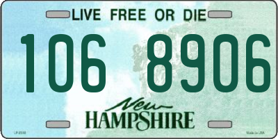 NH license plate 1068906