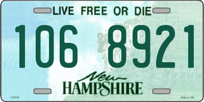 NH license plate 1068921