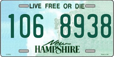 NH license plate 1068938