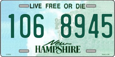 NH license plate 1068945
