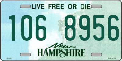 NH license plate 1068956