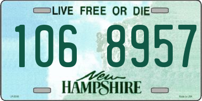 NH license plate 1068957