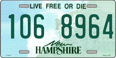 NH license plate 1068964