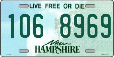NH license plate 1068969