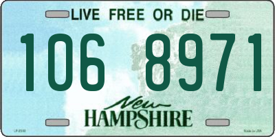 NH license plate 1068971
