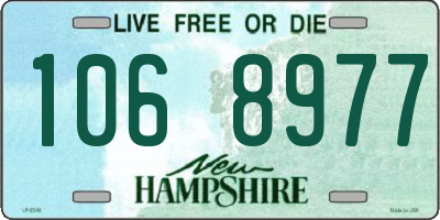 NH license plate 1068977