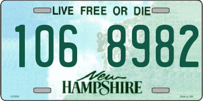 NH license plate 1068982
