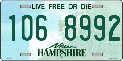 NH license plate 1068992