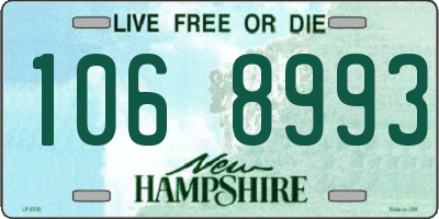 NH license plate 1068993