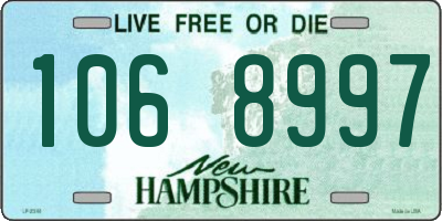 NH license plate 1068997