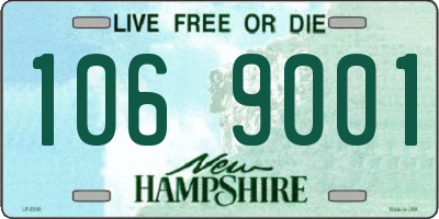 NH license plate 1069001