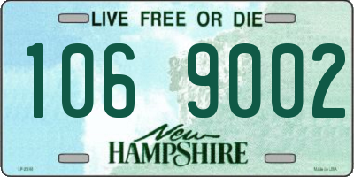 NH license plate 1069002