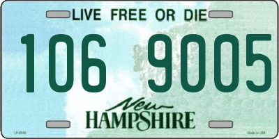 NH license plate 1069005