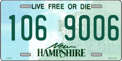 NH license plate 1069006
