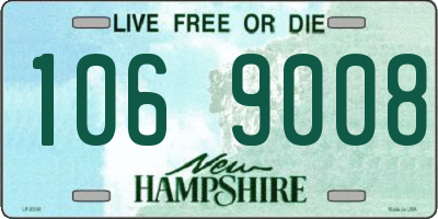 NH license plate 1069008