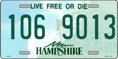 NH license plate 1069013
