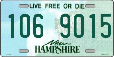 NH license plate 1069015