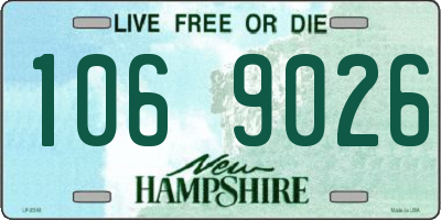 NH license plate 1069026