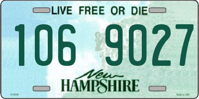 NH license plate 1069027