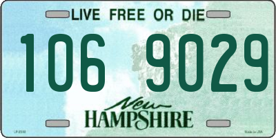 NH license plate 1069029