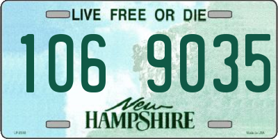 NH license plate 1069035