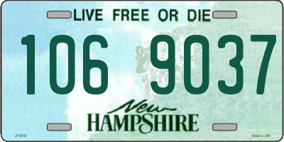 NH license plate 1069037