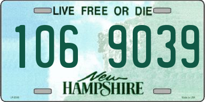 NH license plate 1069039