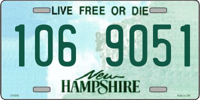NH license plate 1069051