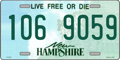 NH license plate 1069059