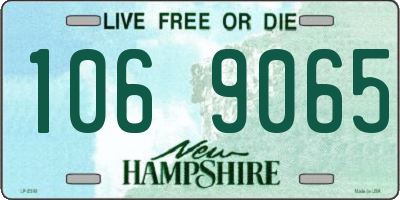 NH license plate 1069065